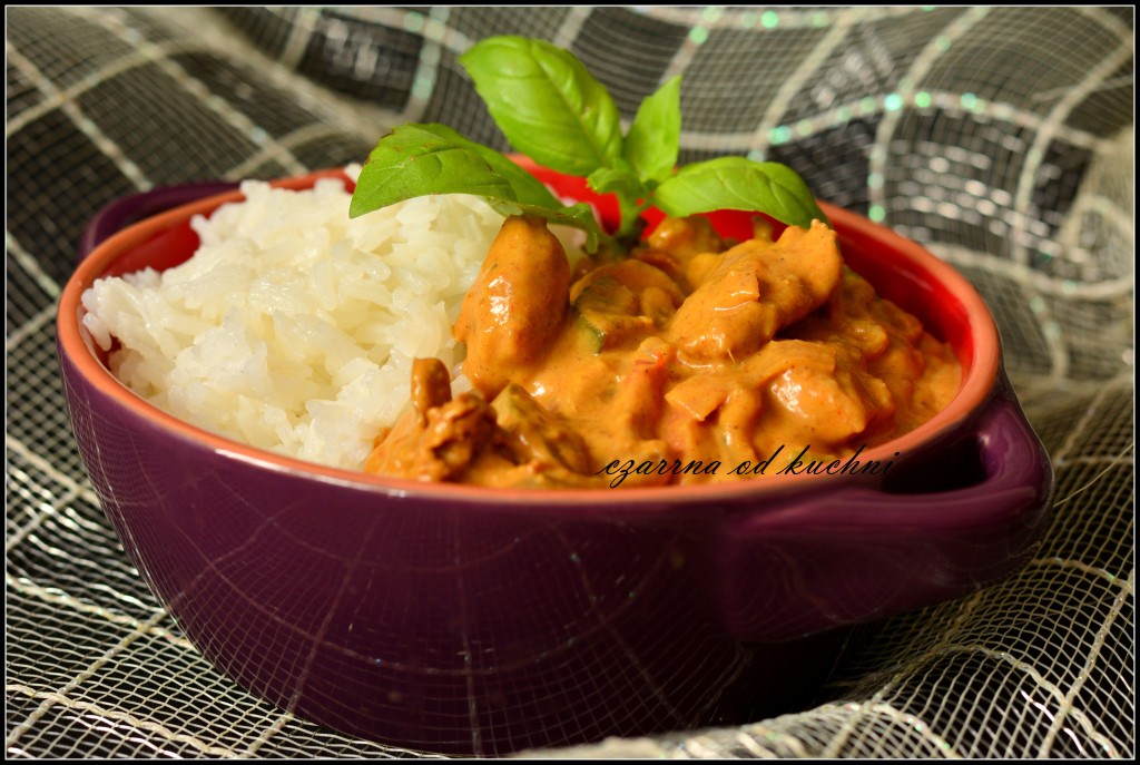 curry z ryżem jasminowym